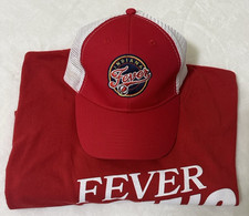 Indiana Fever WNBA Trucker Hat Lucas Oil Stadium Giveaway SGA Red White Snapback