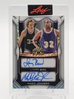 LARRY BIRD MAGIC JOHNSON 2025-26 LEAF METAL SHIMMER DUAL AUTO #DA-15 /7 Q3474