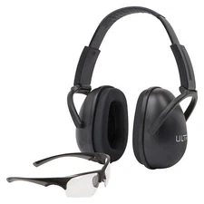 Allen ULTRX Sound Blocker Earmuff NRR 23dB Black w/ Shooting Glasses  4158