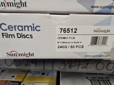 Sunmight 6" Ceramic Film Multi Hole Discs 50pc Box 240g 76512