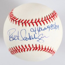 Bret Saberhagen Signed Baseball Royals - COA JSA