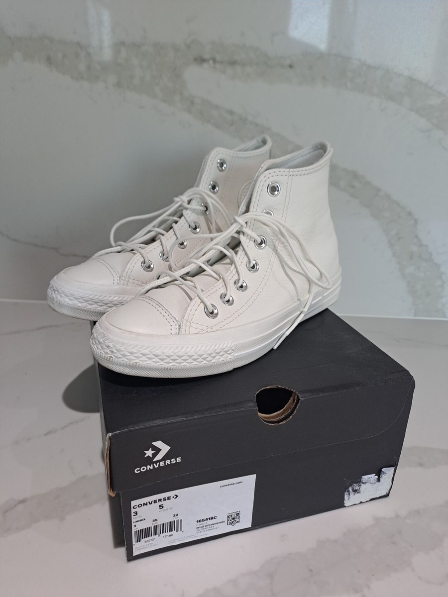High Top White Leather Converse Size Converse Vintage White
