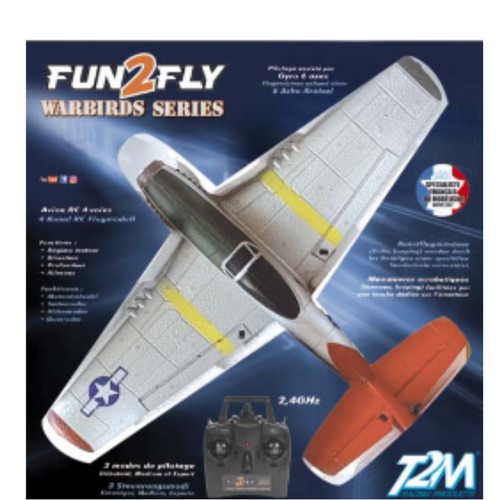T2M T4524 USAAF Chasseur WARBIRDS SÉRIE 6-Axes Gyro 2,4 GHZ Prêt À Voler Top - Photo 2/2