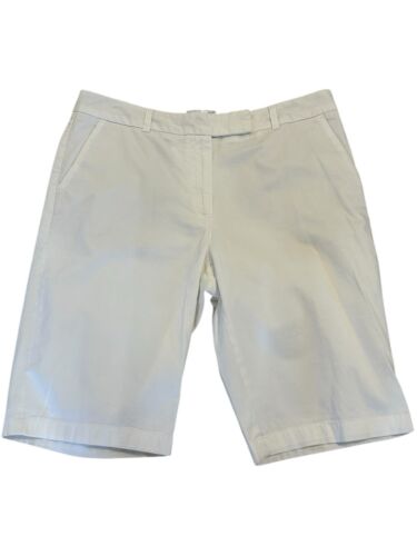 Covington Stretch Woman’s White Bermuda Shorts Size 14 13in Inseam Walking Short