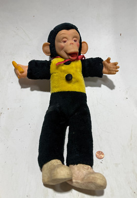 VTG Superior Toy Novelty Zippy Mr Bim 16'' Monkey Banana Stuffed Animal Plush