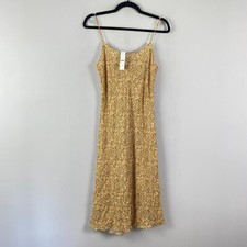 J. Crew Gwyneth Cupro-Blend Slip Dress in Scattered Blooms Size 6P Midi Peasant