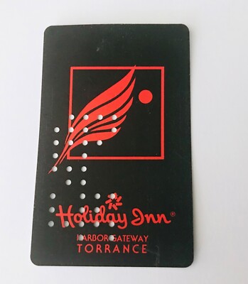 Holiday Inn Harbor Gateway TORRANCE CA Hotel Room Key Card Keycard Red Black