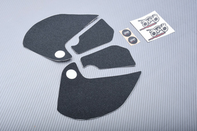 Plaquettes de traction de réservoir en élastomère premium noir mat pour Yamaha MT07 depuis 2018