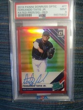 2019 Donruss Optic Rated Prospects Fernando Tatis Jr On-Card Auto Red /25 SSP