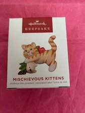 Hallmark Keepsake Ornament 2022 Mischievous Kittens 24th series orange tabby new