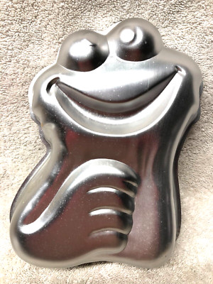 COOKIE MONSTER wilton metal MINI cake pan 305-629 mold tin sesame street 1977