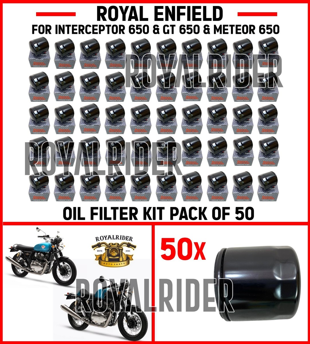 Fits Enfield OIL FILTER KIT PACK OF 50 For Meteor 650 INTERCEPTOR
