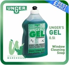 Unger's Gel Professional 500ml Window Cleaning Soap Water Additive Unger