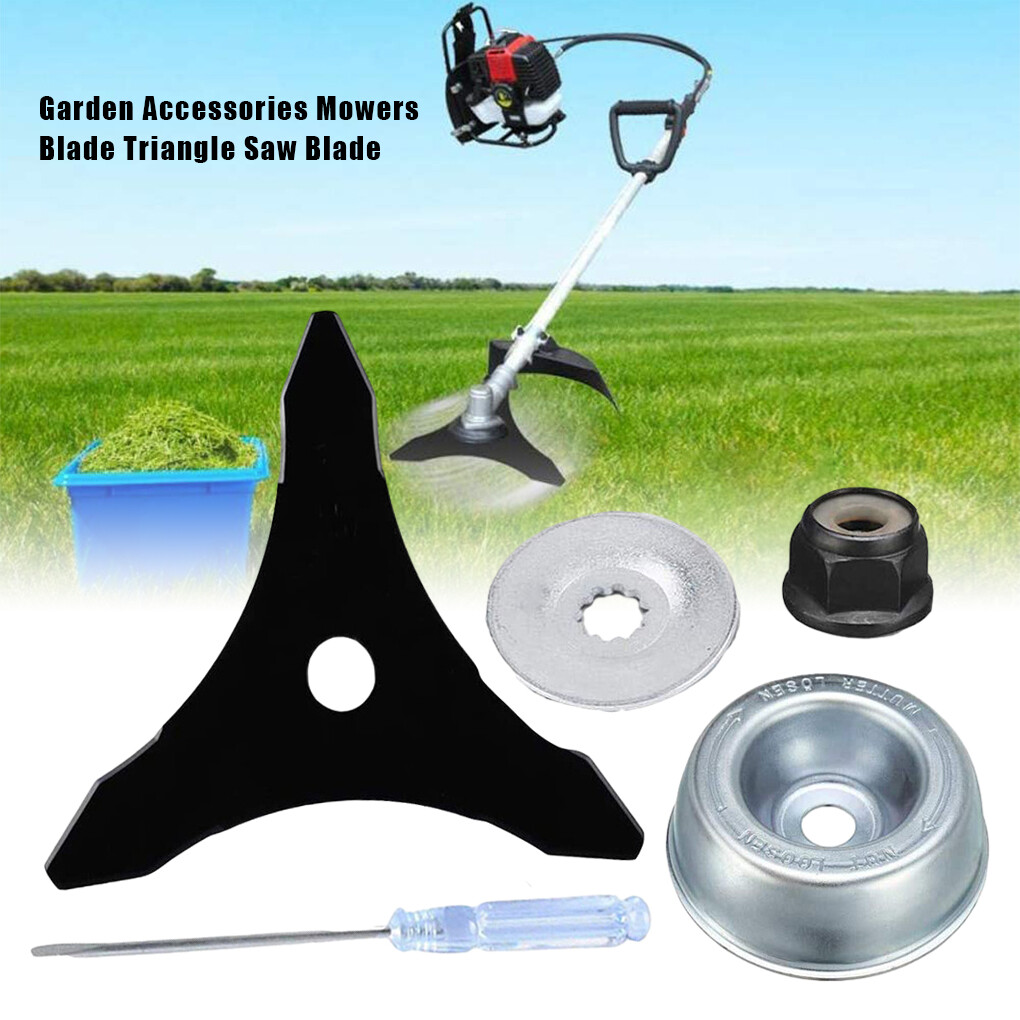 Mower Triangle Saw Blade Weed Eater Blade 3Teeth Brush Cutter Trimmer