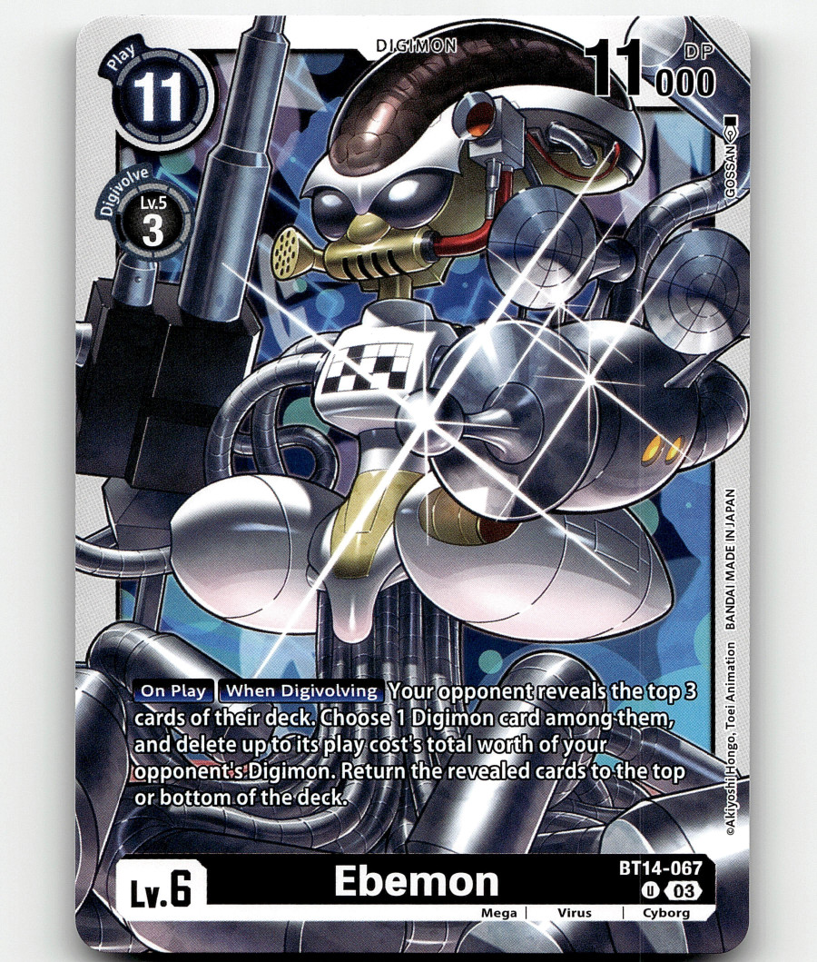 Digimon CCG Ebemon BT14-067 U - Blast Ace