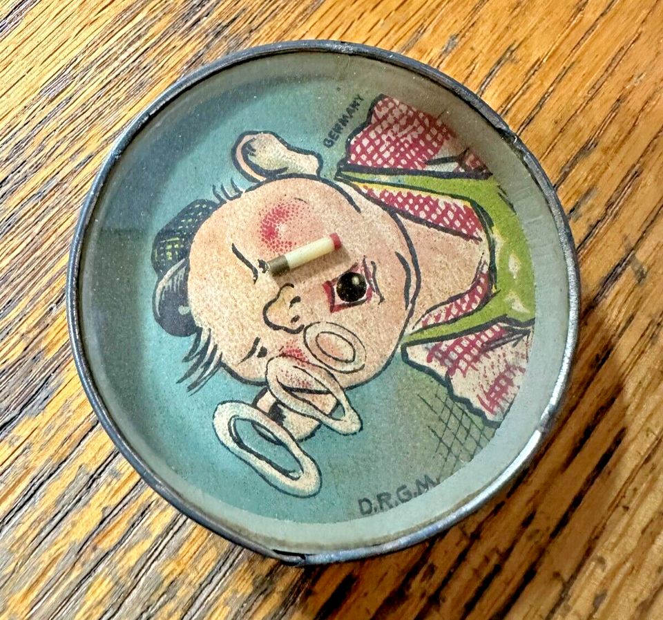VINTAGE PALM PUZZLE DEXTERITY PUZZLE MAN BLOWING SMOKE RINGS D.R.G.M. GERMANY eBay