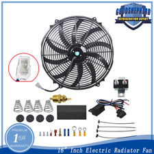 16 Electric Radiator Fan 3000cfm Thermostat Wiring Switch Relay Kit Upgrade Us