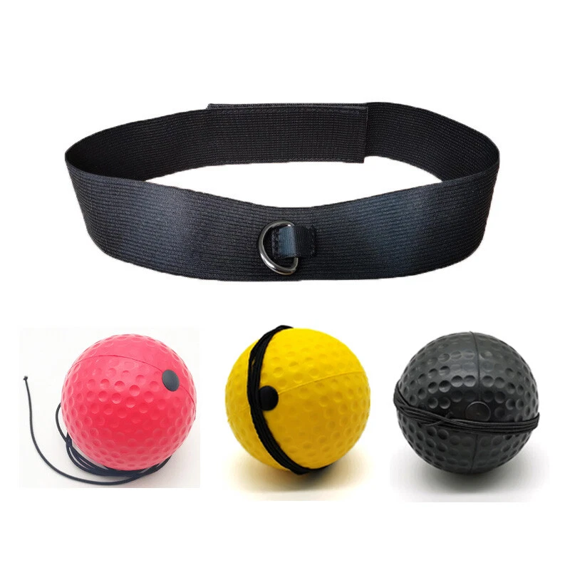 Pelota de lucha de boxeo con banda para la cabeza para entrenamiento de velocidad refleja ejercicio de perforación Foto 3 de 4