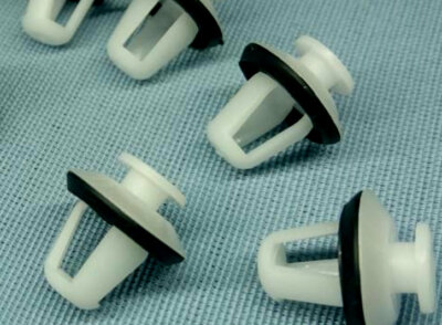 25x fixing clips holder clips 10mm 856535 white 47B
