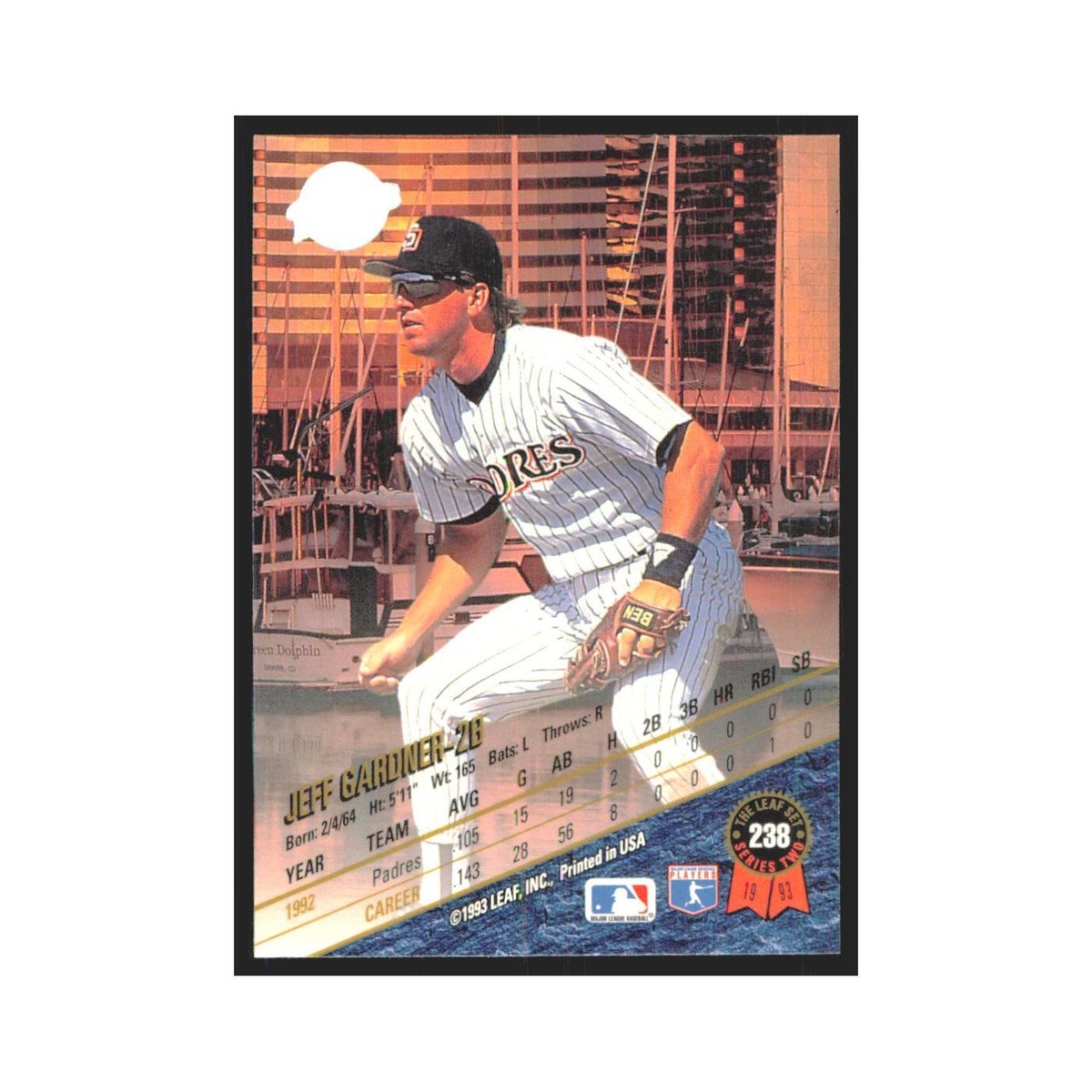 祐輔ページ 1993 Leaf Jeff Gardner Padres #238 | eBay