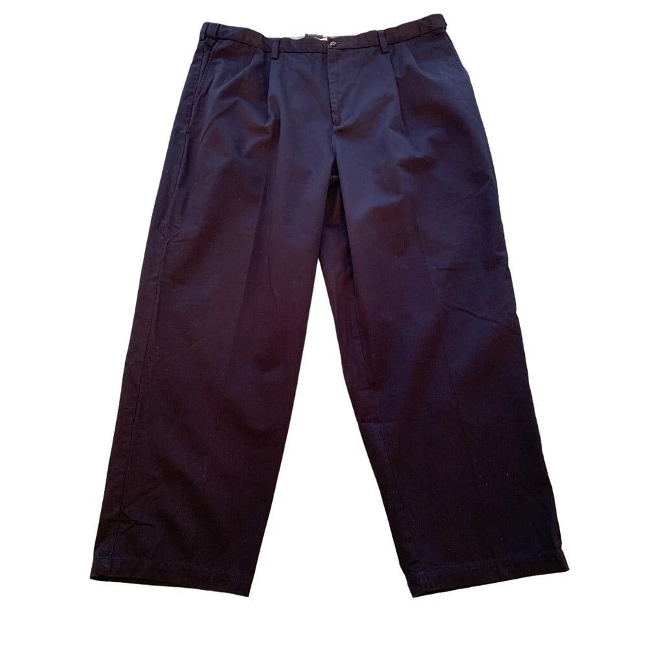 44 x 30 Covington Men's Black Chino Pants 100% Cotton Comfort Waist - Image 3 of 4