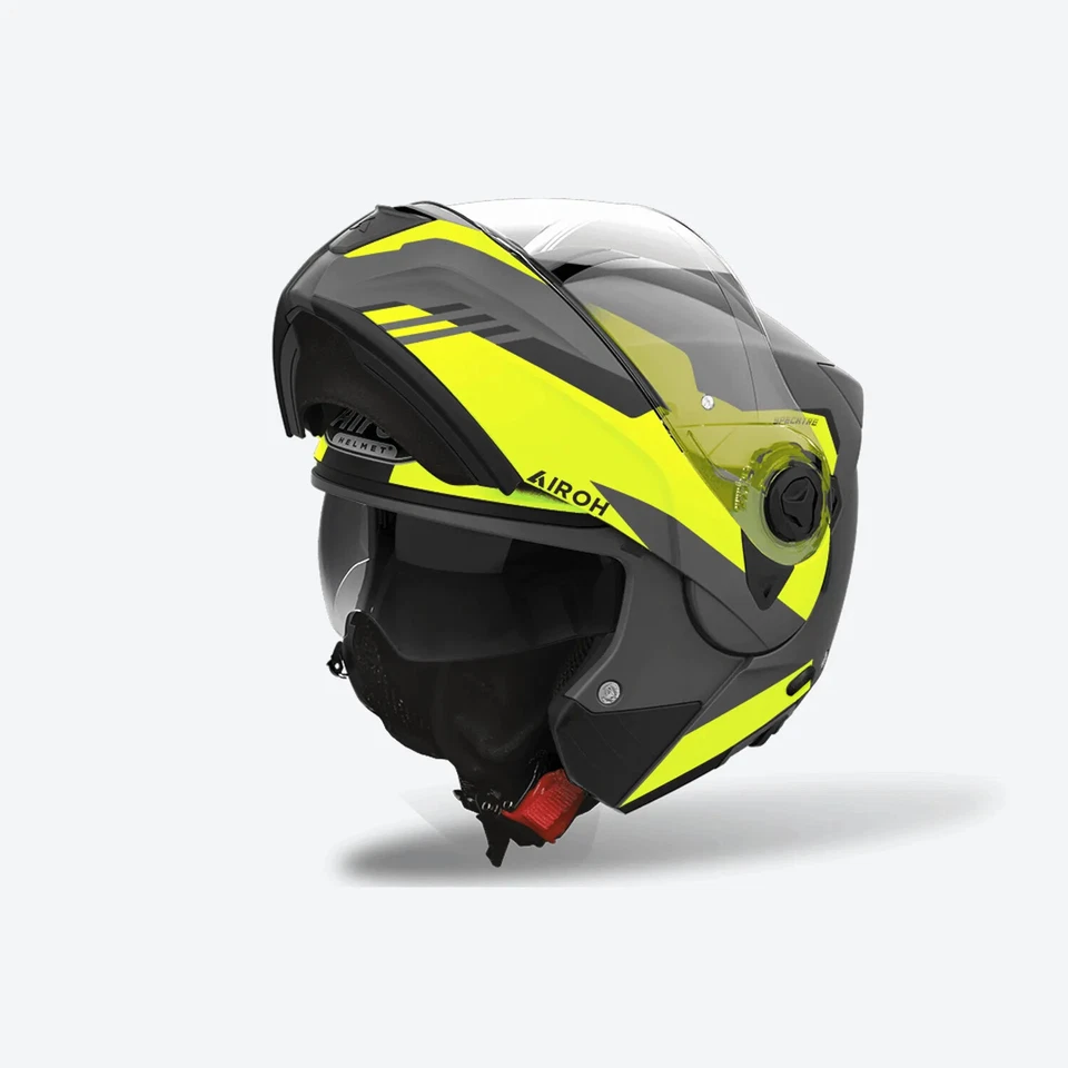 Casco Modular Solar Airoh Specktre Clever Grey Amarillo Tamaño Xs S M L XL XXL - Imagen 2 de 2