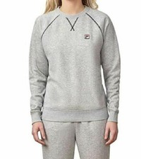New Fila Ladies' French Terry Crew neck Sweatshirt Grey, M 