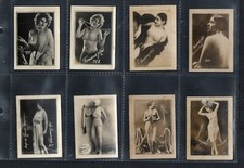 8 x Rare old Cigarette cards. Maybe N. Africa or S. America ? pretty women #049