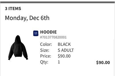 BRAND NEW YEEZY GAP HOODIE BLACK SIZE SMALL *CONFIRMED ORDER BRAND NEW YEEZY GAP HOODIE BLACK SIZE SMALL *CONFIRMED ORDER