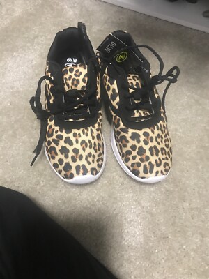 athletic works leopard sneakers