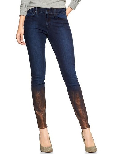GAP 1969 Nuovi Leggings Donna oro metallico denim jeans varie Taglia HOL13  S/918522 | eBay