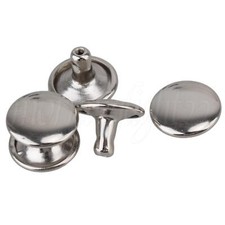 1 x 0.8cm Reversible Rivet Tack Set of 200 Silver