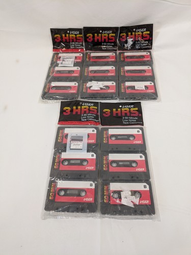 LASER Blank Cassette Tapes 60 Min Low Noise Lot of 5 - Picture 4 of 4