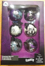 Disney Tim Burton Nightmare Before Christmas 25th Anniversary Christmas Baubles