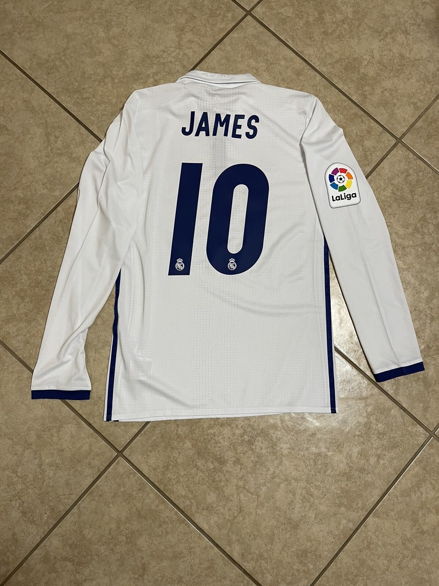Real Madrid James 6 Colombia CL Player Issue Adizero Jersey Adidas