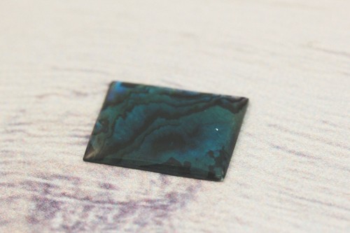 Cabujones planos rectangulares de abulón azul/verde madre perla 10X8mm 10 piezas - Imagen 3 de 6