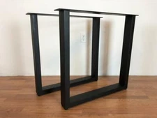 Metal Table Base Rectangular black finish for dining table or desk modern design