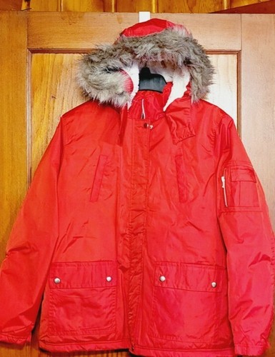 Stadium Coat Pocket PARKA Faux Fur 