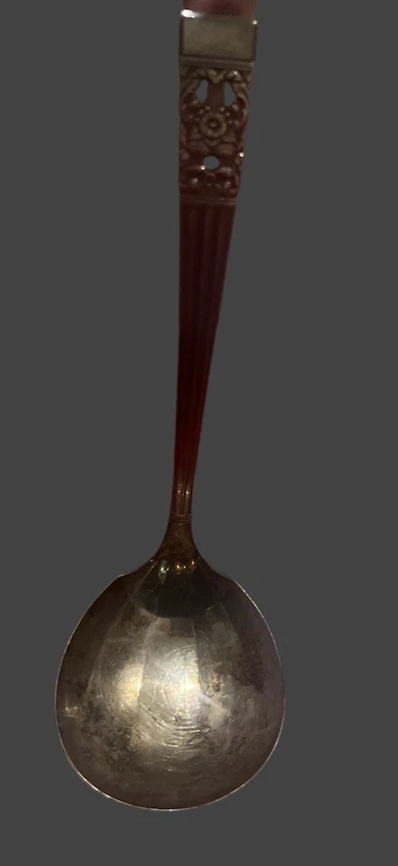 Vintage Oneida Community Coronation Silver Plated Large Gravy Server Ladle - Image 2 of 4