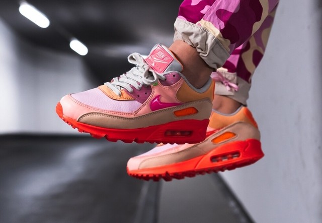 Size 8 - Nike Air Max 90 Platinum Crimson 2019 for sale online | eBay