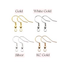 100x Earring Hooks Findings Sterling Silver For Jewellery Making 925 Lot Wire