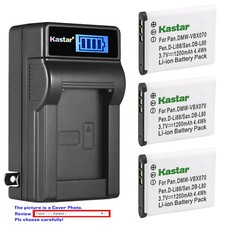 Kastar Battery LCD Wall Charger for PX1686 PX1686E-1BRS TOSHIBA Camileo BW10