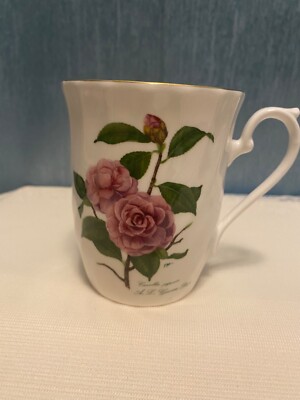 VTG Royal Kendal Fine Bone China Mug Camellia japonica Staffordshire England