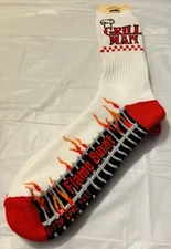 For Bare Feet Originals Men’s Socks Grill Man Size L