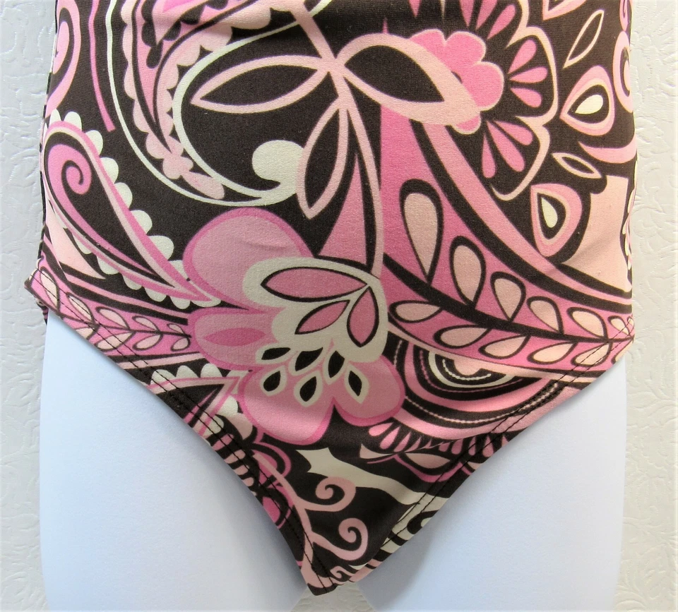 Swimsuit Circo One-Piece Girl's Size XS Paisley Pink & Brown - Image 3 of 4