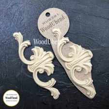 WoodUbend Heat Bendable Molding Pack of Two Pediments WUB0381 15.5 x 6 cm