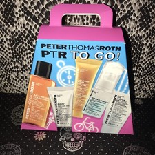 Peter Thomas Roth To Go Cleaning And Pealing Gel, Serum, Moisturizer 5 Set