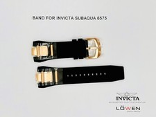 Authentic Invicta Subaqua 6575 Black Polyurethane & Rose Gold Band MALE VERSION