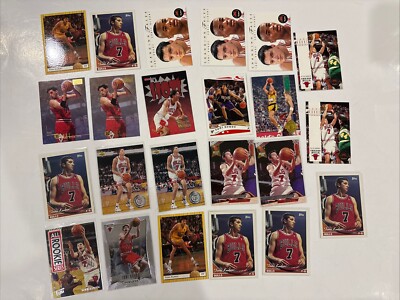 Lot (23) Toni Kukoc Basketball Cards Base Insert Parallel Chicago Bulls