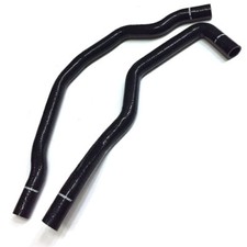 M2 MOTORSPORT BLACK SILICONE RADIATOR HOSES 2 PIECES HONDA S2000 AP1 AP2 Y3235